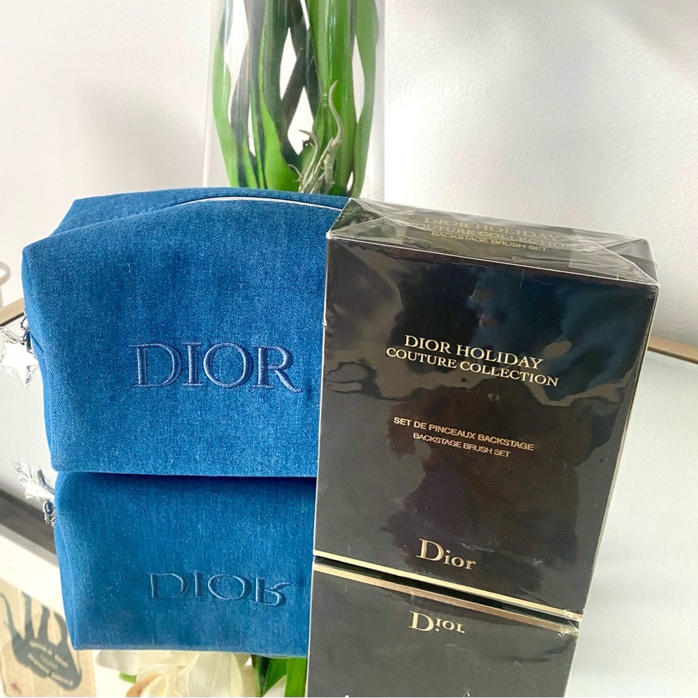 Christian Dior Beauty Toiletry Bag and Brush Set